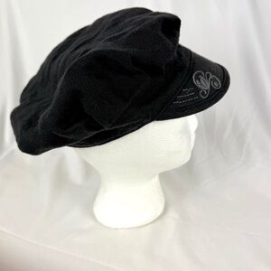 Ibex Womens Engineer Hat OS Conductor Black Merino Wool Blend Excellent Gift
